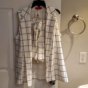 Blazer and short suit